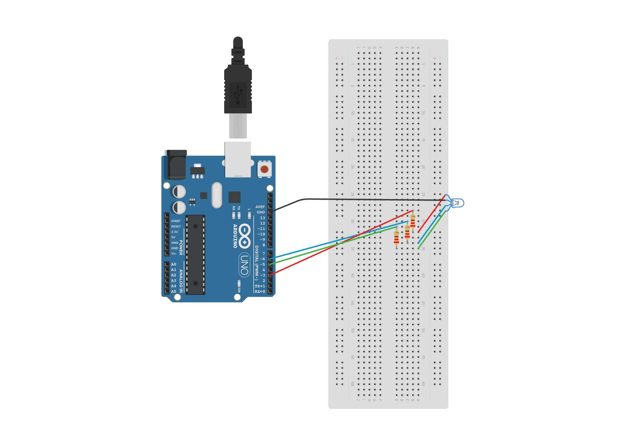 Sound-Reactive RGB Ambient Light circuit diagram