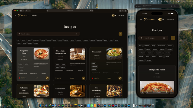 Netreci — website view 1